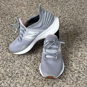 New Balance Women's Gray and White Sneakers